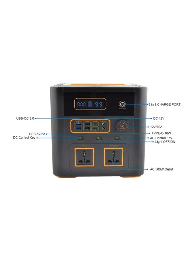 Toby's Toby’s TBS-150A Portable Power Station 500W 150000mAh with Wireless Charging & Multi-Output Design - Image 4